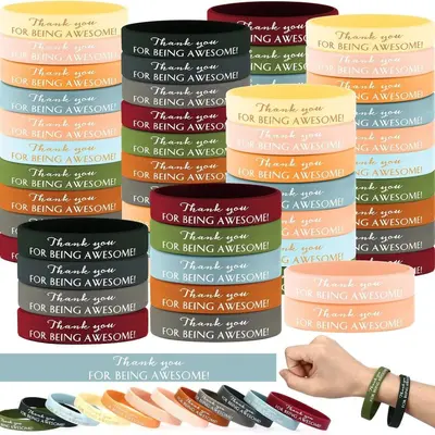 Colorful Motivational Quote Silicone Bracelet, Unisex, German Text