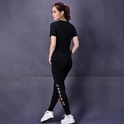 秋季瑜伽服套装女速干衣 健身服运动休闲套装两件套瑜伽服批发