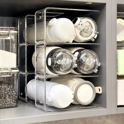 Mutfak saklama rafı çekmeceli çok katmanlı organizer - 5