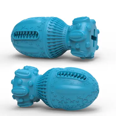 Rubber Chew Toy for Dogs, Dental Cleaning Interactive Toy - 6