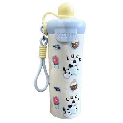 316 Paslanmaz Çelik Termos Bardak, 1 Litre Pipetli Spor Şişesi - 6
