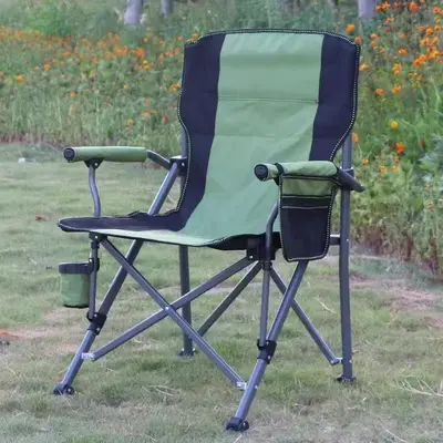 Portable Folding Camping Chair with Armrests for Outdoor Use - 11