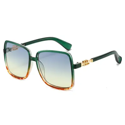 Damen-Sonnenbrille, großer Rahmen, bunt dekorativ - 9