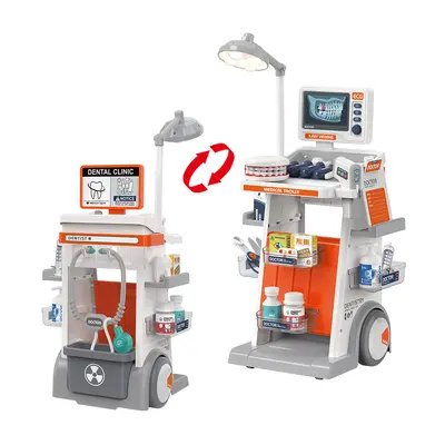 Doctor Roleplay Toy Set with Medical Trolley, Ages 3-6