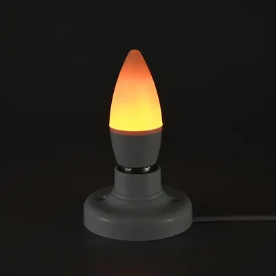LED Candle Bulb with Realistic Flame Effect, Decorative Ambient Light