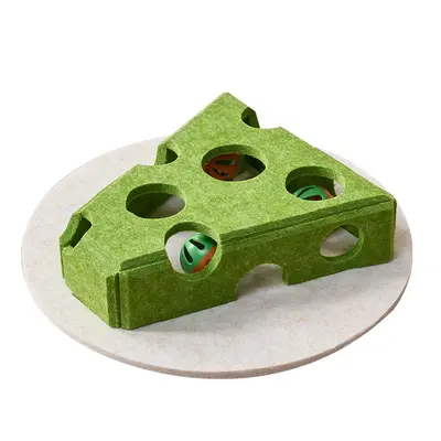 Cat Scratch Board Self-Play Interactive Cat Toy with Maze and Felt Box - 6
