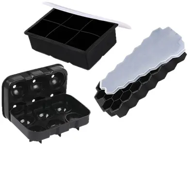 Gıda sınıfı 160 ızgaralar 1 cm küçük kare silikon buz kalıbı ev kolay temizlenebilir kırık buz buz kutusu kalıbı
