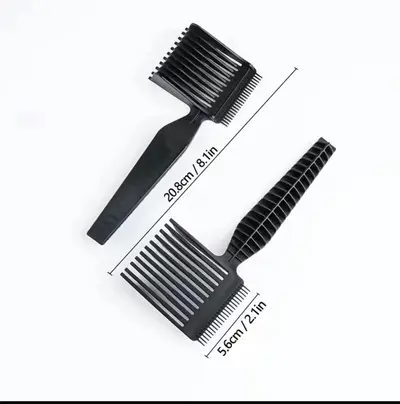 Men's Barber Fade Comb, Caliper Comb, Long Handle Clipper Comb - 8