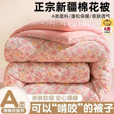 A-Klasse Mutter-Baby-Grad Xinjiang-Baumwoll-Winterbettdecke verdickt warm Baumwollkern Frühling Herbst Schüler Einzel Sommer leichte Klimaanlage Bettdecke - 10