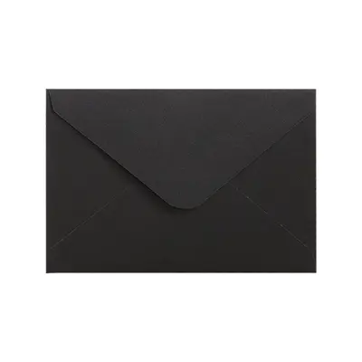 Düz Renk Kraft Kağıt Zarf, Renkli Çift Kaplamalı Kağıt, Siyah Karton, Lisi Zarfı - 9