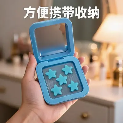 Grenzüberschreitend: Make-up-Spiegel-Set mit Pickelpflastern, bunte niedliche Stern-Abdeckpflaster, tragbare Hydrokolloid-Pickelpflaster, Großhandel