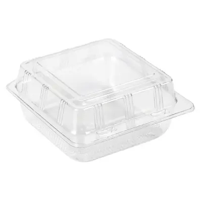 Transparente Kunststoffbox für Picknick, tragbar für Kuchen und Burger
