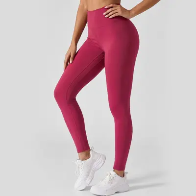 Juyitang Peach Basic Yoga Pantolonu, Yüksek Bel, Popo Kaldırma, Göbek Kontrolü, Kadınlar için Koşu Sporları Fitness Pantolonu. - 13