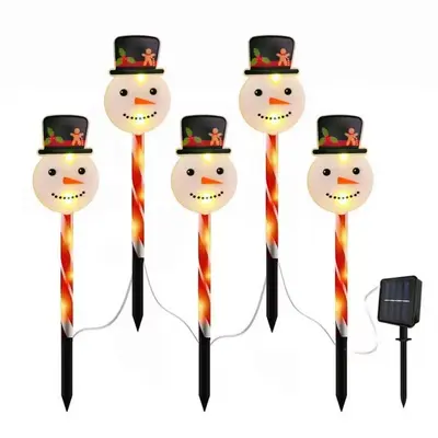 Christmas Snowman LED Ground Stake Light for Garden - 11