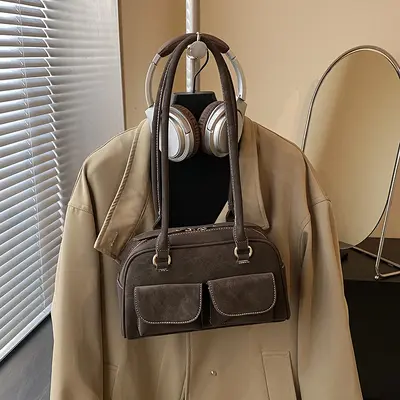 Women's Boston Shoulder Bag Fashionable Commuter Versatile Design - 13