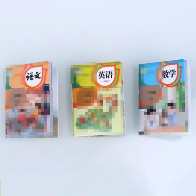 Dollhouse yapay stereo minyatür mini ilköğretim okulu ders kitabı cilt 1 ve 2 diy bebek evi dekorasyon kırtasiye kitapları - 7