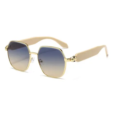 Women's Metal Frame Sunglasses with UV Protection, Celebrity Style - 5