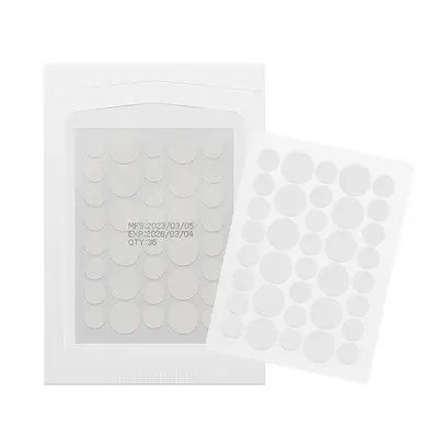 Invisible Hydrocolloid Acne Patch, Waterproof, Daily Use - 6
