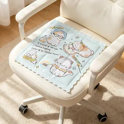 Summer Ice Pad Seat Cushion Student Ice Cooling Water-Free Gel Pad Summer Cooling Office Chair Pad Buttock Pad Cool Mat - 8