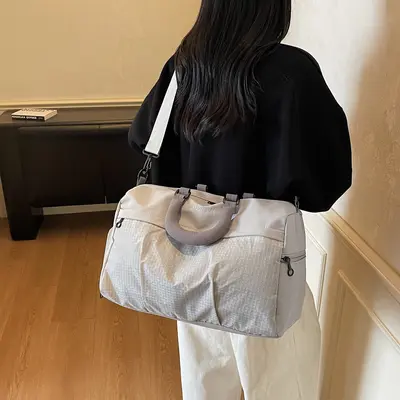 Kurztrippen-Reisetasche für Damen, leicht, multifunktional, Umhängesporttasche, Fitnesstasche, Handtasche, Geschäftsreisetasche mit großem Fassungsvermögen, Aufbewahrungstasche, Gepäcktasche - 3