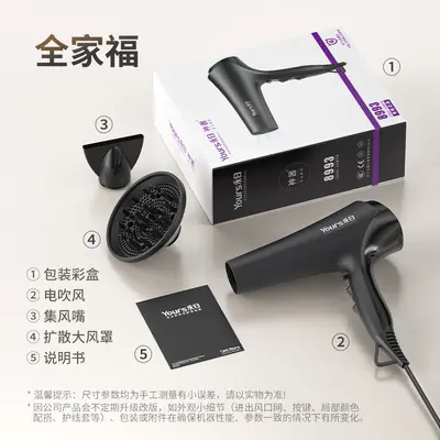 Yongri high-power blue light hair dryer manufacturer wholesale hair dryer suitable for hairdressers very fast adjustable hair dryer