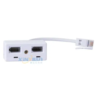 RJ11 UK Telefonadapter, 1-auf-2-Verteiler, Hongkong-Stil