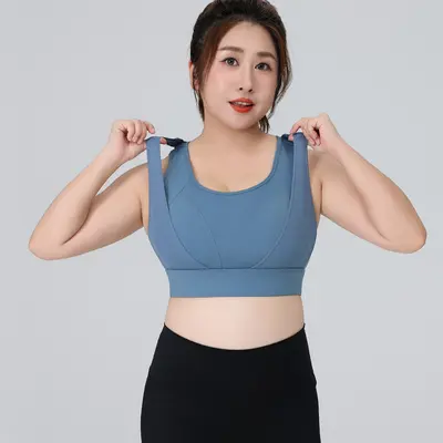 Plus Size Sports Bra, Full Cup, High Impact, Adjustable - 7