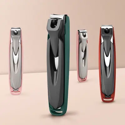 Stainless steel nail scissors set, angled