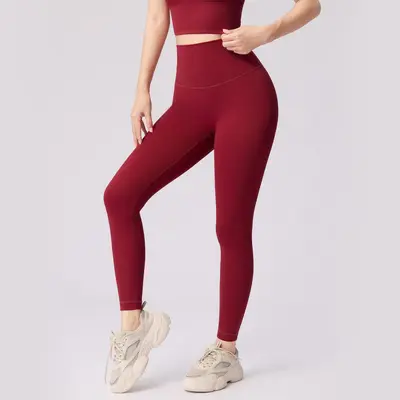 Seamless Yoga Pants with Waist Control and Leg Shaping - 4