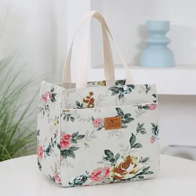 Bedruckte Canvas-Tote-Bag, lässige Pendler-Damentasche - 9