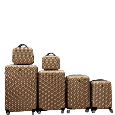 ABS Trolley Suitcase Set, Solid Color, Multi-Piece - 4