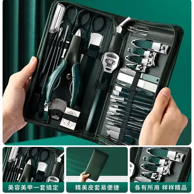 Tırnak oluk pedikür aracı profesyonel teknisyenin pedikür dükkanı tırnak makası seti kartal gaga pense komple set - 7
