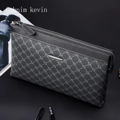 Cohnim Kevin Men's Genuine Leather Clutch Bag - 4