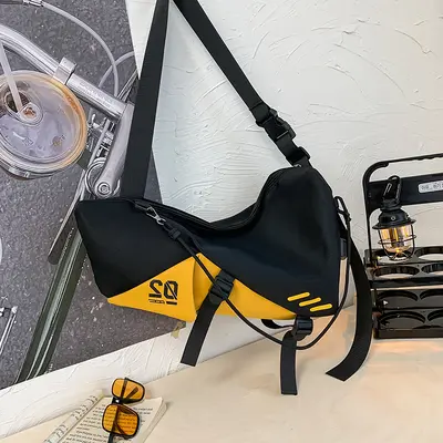 2026 Spring New Collection High-Value Large-Capacity Single-Shoulder Utility Messenger Bag Student Casual INS Japanese Style Crossbody Sling Bag