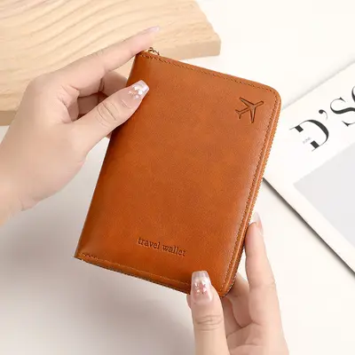 RFID passport holder, plain weave, multi-pocket - 3