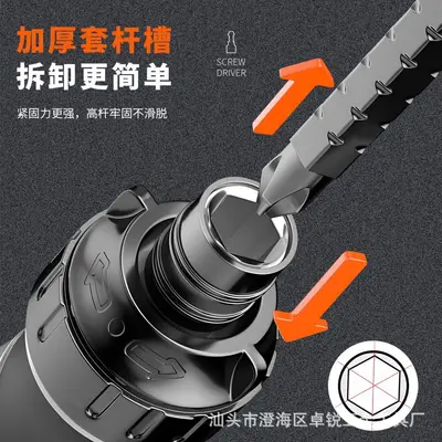 Twisty Semi-Automatic Screwdriver Cross-Shaped Special Shaped Triangle Plum Blossom Multi-Functional Labor-Saving Telescopic Screwdriver Set