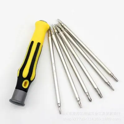 Direkt vom Hersteller 12-in-1 Schraubendreher-Set, haushaltsübliche spezial geformte Bits, multifunktionales Reparatur- und Demontagewerkzeugset.