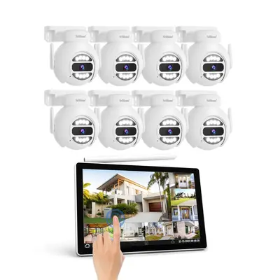 SriHome 8-kanal izleme seti, 5MP kamera, 10 inç ekran