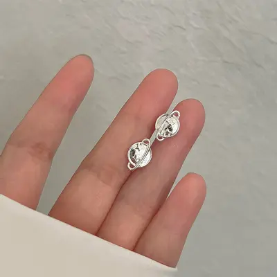 S925 Silber Ohrstecker für Damen mit Knorpeldesign - 9