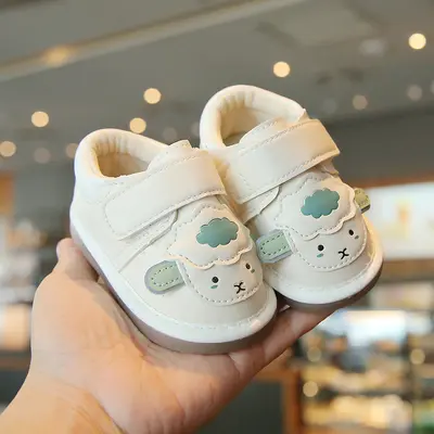 Soft Sole Cartoon Baby Walking Shoes, Ages 0-2, Anti-Slip