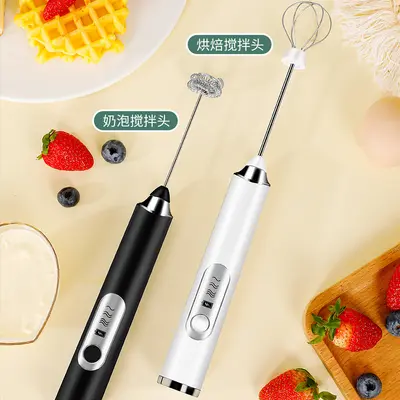 Elektrischer kabelloser automatischer Handmixer für Sahne, Eier, Kuchenteig, Kaffee und Milchschaum – Mini manueller Milchaufschäumer