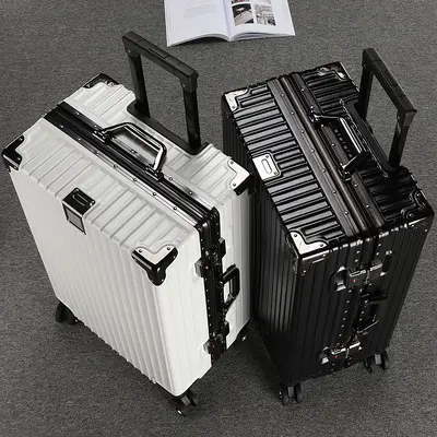 Ride-On Trolley Suitcase with Large Capacity and Combination Lock, Durable - 3