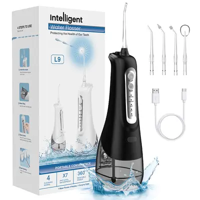 Büyük su tanklı pistonlu diş duşu, darbeli su geçirmez elektrikli ortodontik su ipi - 13