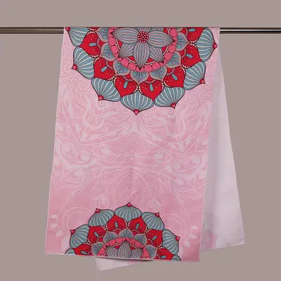 Yoga mat towel, ultrafine microfiber, non-slip, sweat-absorbent
