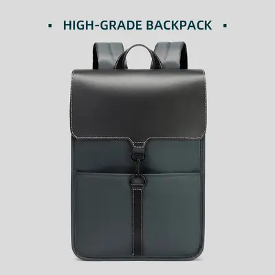 Men's backpack, premium, minimalist, versatile, fashionable, popular, large capacity, lightweight, business laptop backpack for 16 inch notebooks - 2
