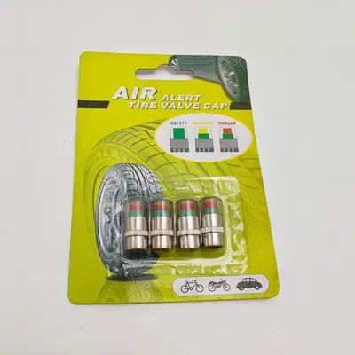 Araç Lastik Basınç Monitörü Şapkası Görünür Lastik Basınç Uyarı Göstergesi Lastik Basınç Dedektörü Lastik Basınç Şapkası Lastik Algılama Şapkası 4'lü Paket - 11