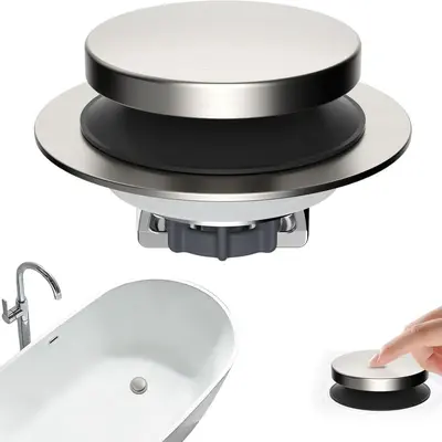 Pop-up-Badewannenstöpsel, geruchsdicht, universal - 1
