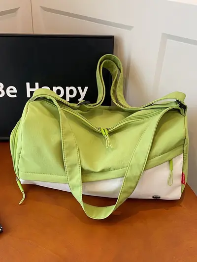 Fitness yoga bag, single shoulder, wet-dry separation