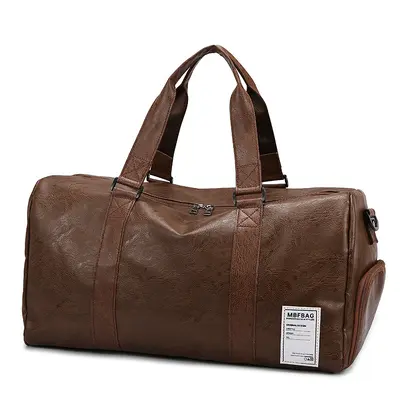 Portable travel bag, soft PU leather, multifunctional
