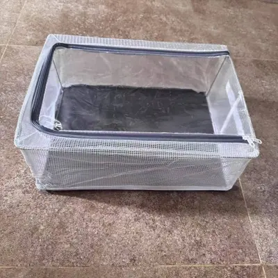 Transparent shoe storage box, foldable, dust-proof - 7